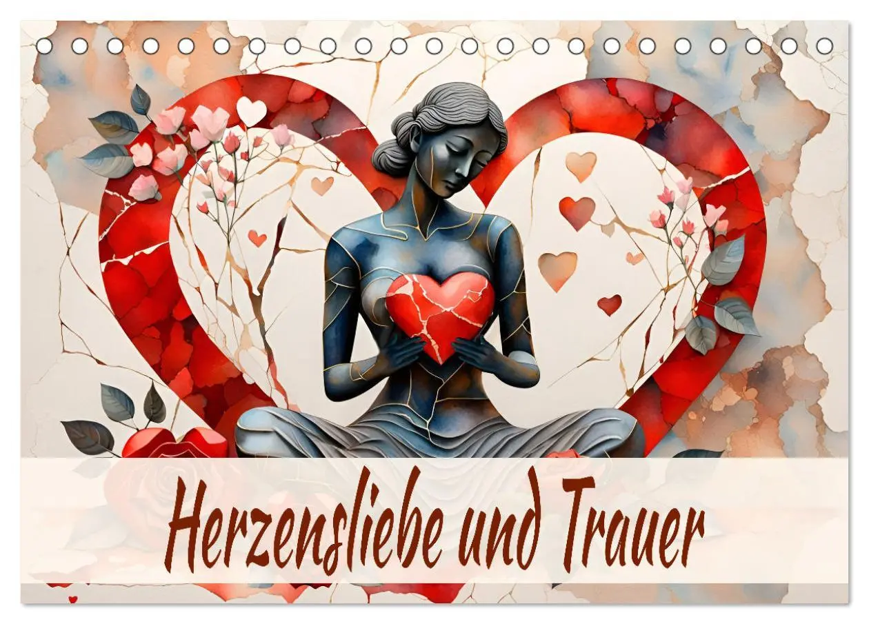 Cover: 9783457420089 | Herzensliebe und Trauer (Tischkalender 2026 DIN A5 quer), CALVENDO...