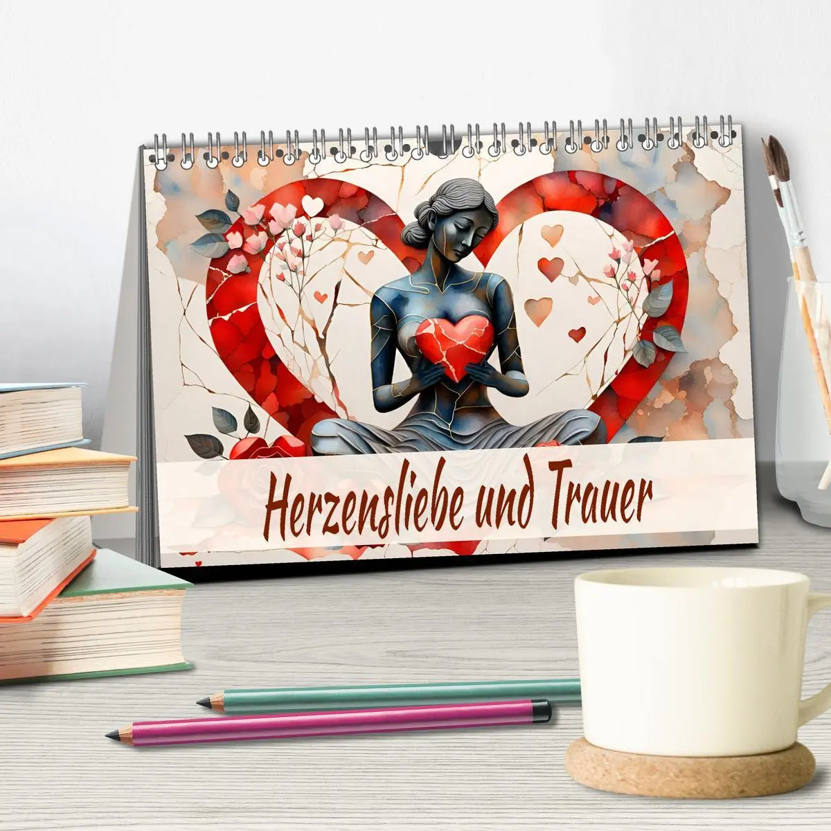 Bild: 9783457420089 | Herzensliebe und Trauer (Tischkalender 2026 DIN A5 quer), CALVENDO...