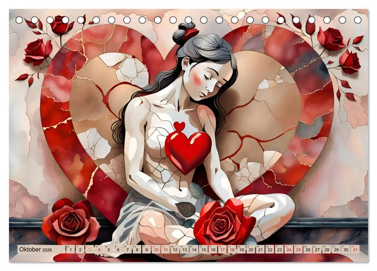 Bild: 9783457420089 | Herzensliebe und Trauer (Tischkalender 2026 DIN A5 quer), CALVENDO...