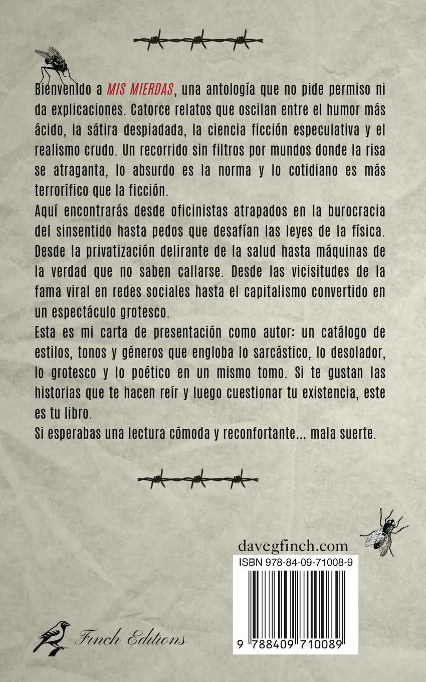 Rückseite: 9788409710089 | Mis Mierdas | Antología | Dave G. Finch | Taschenbuch | Spanisch