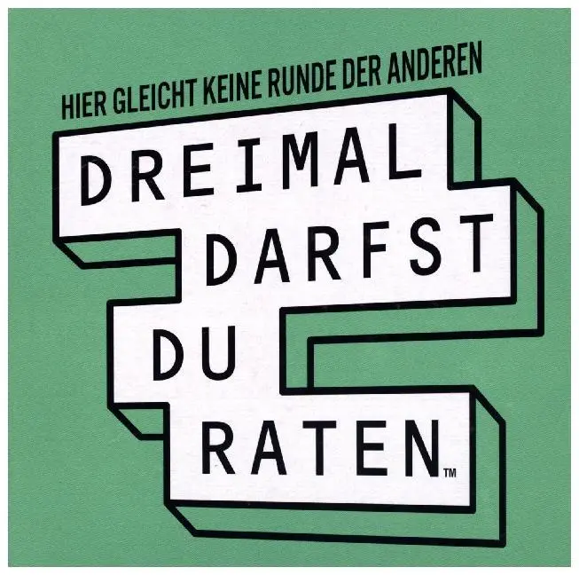 Cover: 7331672430189 | Dreimal darfst du raten (Spiel) | Hier gleicht keine Runde der Anderen