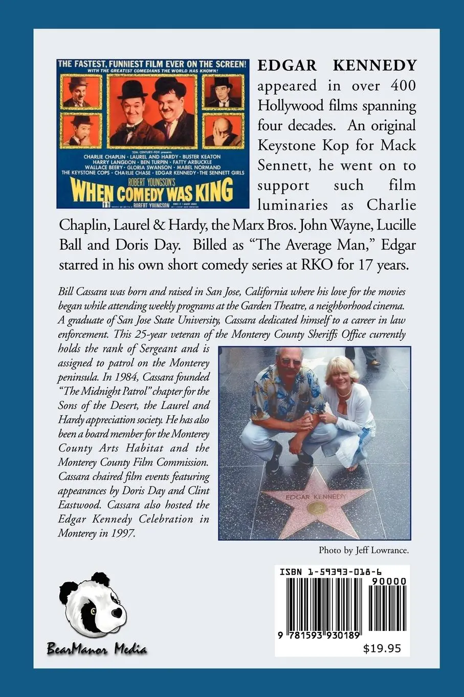 Rückseite: 9781593930189 | Edgar Kennedy | Master of the Slow Burn | Bill Cassara | Taschenbuch