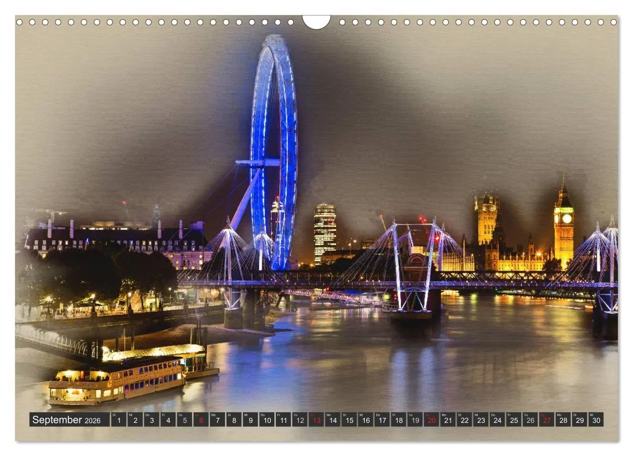 Bild: 9783457960189 | Traumhaftes London (Wandkalender 2026 DIN A3 quer), CALVENDO...