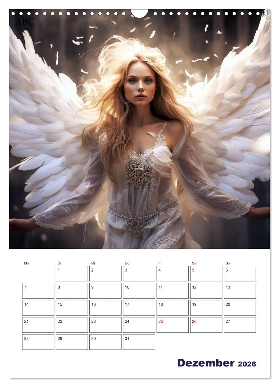 Bild: 9783516290189 | Die reine Schönheit der Engel (Wandkalender 2026 DIN A3 hoch),...