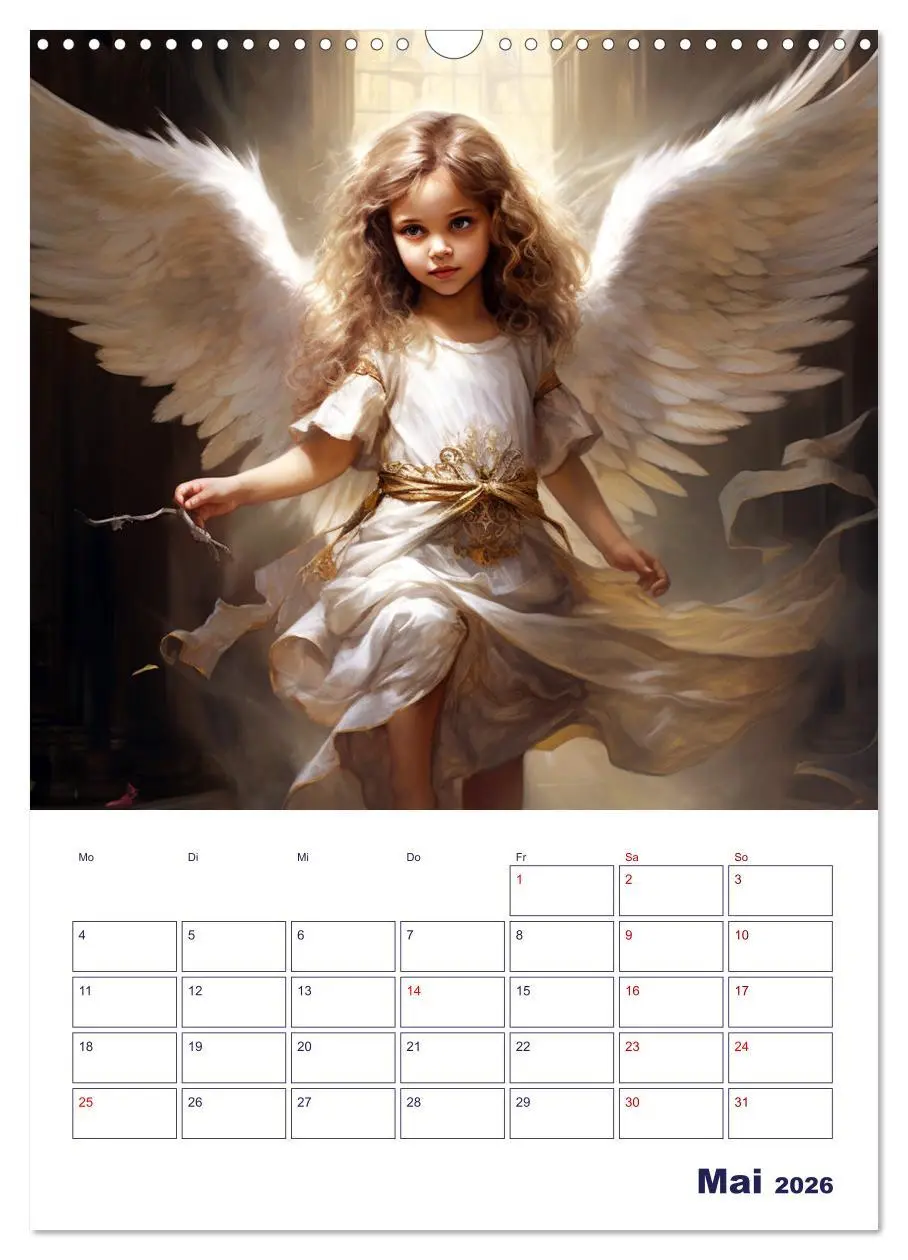 Bild: 9783516290189 | Die reine Schönheit der Engel (Wandkalender 2026 DIN A3 hoch),...