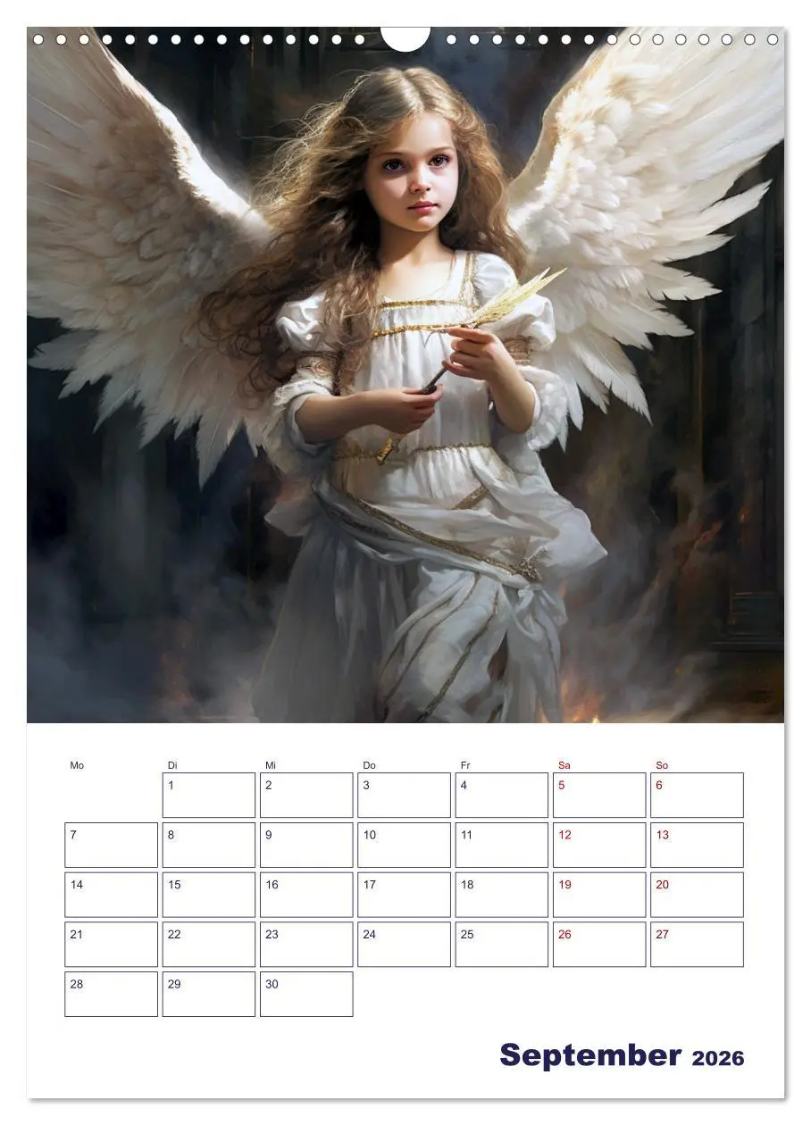 Bild: 9783516290189 | Die reine Schönheit der Engel (Wandkalender 2026 DIN A3 hoch),...