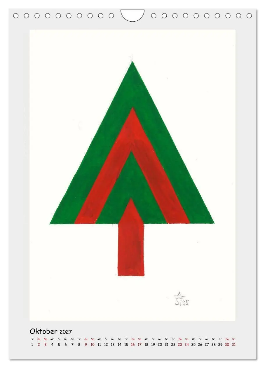 Bild: 9783594270189 | Anton Stankowski. Bäume (Wandkalender 2027 DIN A4 hoch), CALVENDO...
