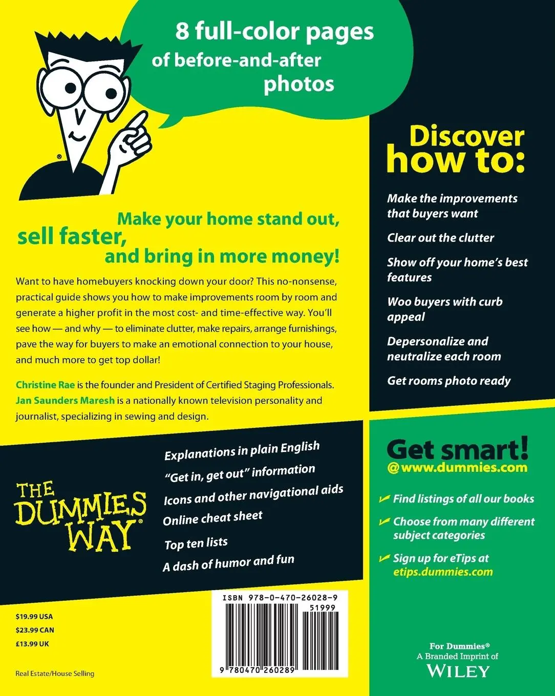 Rückseite: 9780470260289 | Home Staging For Dummies | Christine Rae (u. a.) | Taschenbuch | 2008