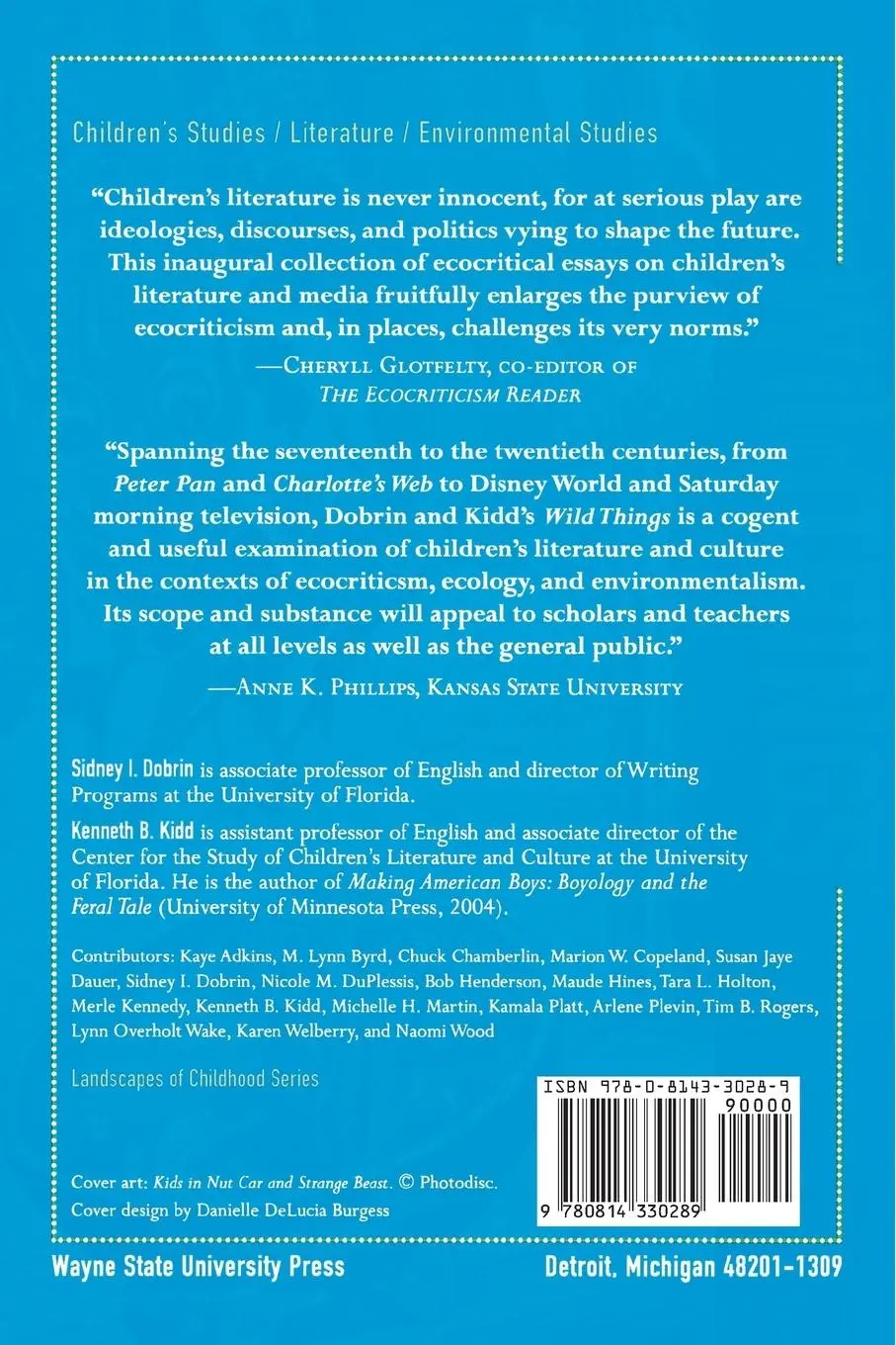 Rückseite: 9780814330289 | Wild Things | Children's Culture and Ecocriticism | Sidney I. Dobrin
