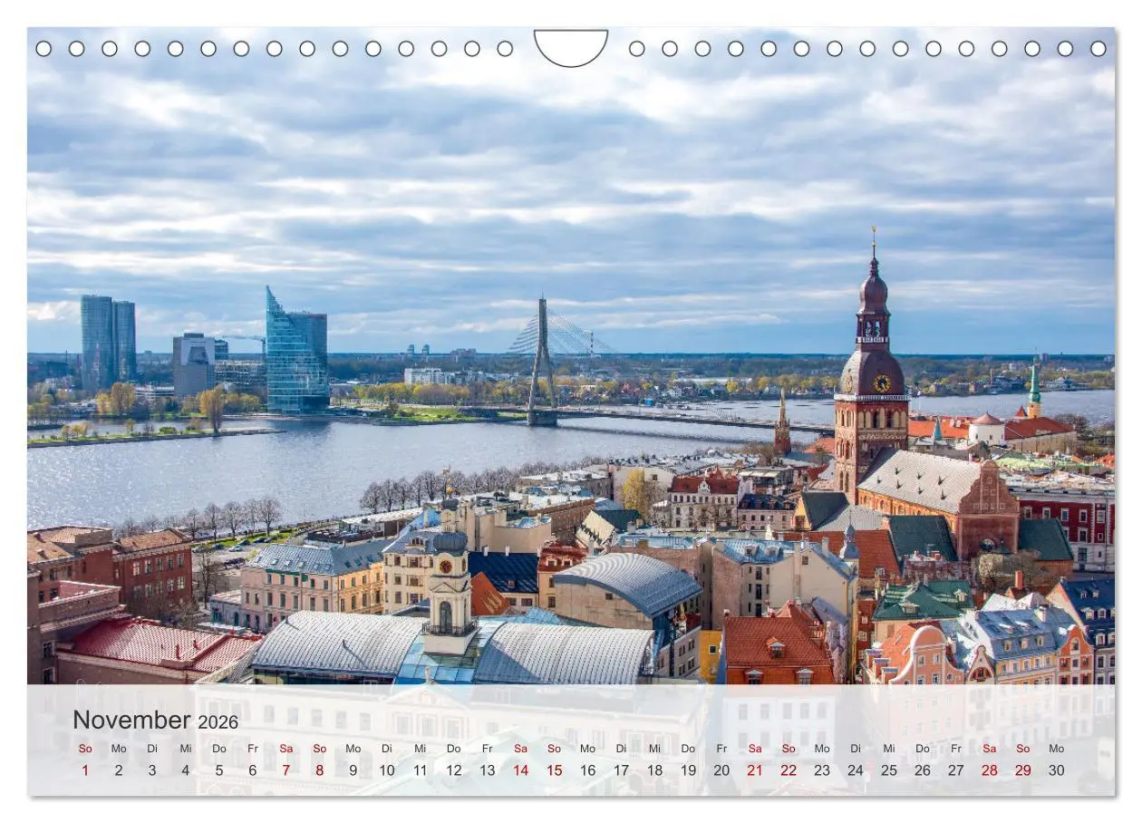 Bild: 9783457330289 | Riga - Paris des Ostens (Wandkalender 2026 DIN A4 quer), CALVENDO...