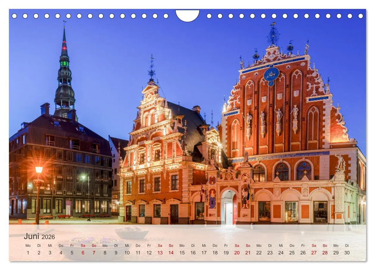Bild: 9783457330289 | Riga - Paris des Ostens (Wandkalender 2026 DIN A4 quer), CALVENDO...