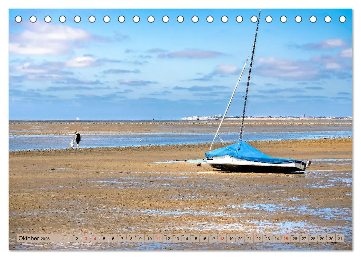 Bild: 9783457640289 | NORDDEICH-LIEBE (Tischkalender 2026 DIN A5 quer), CALVENDO...