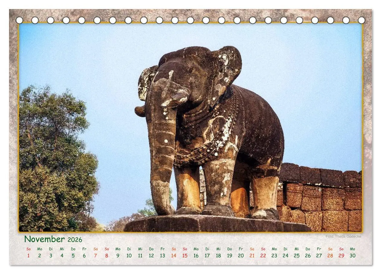 Bild: 9783457950289 | Kambodscha, Angkor Thom, Angkor Wat und Bayon (Tischkalender 2026...