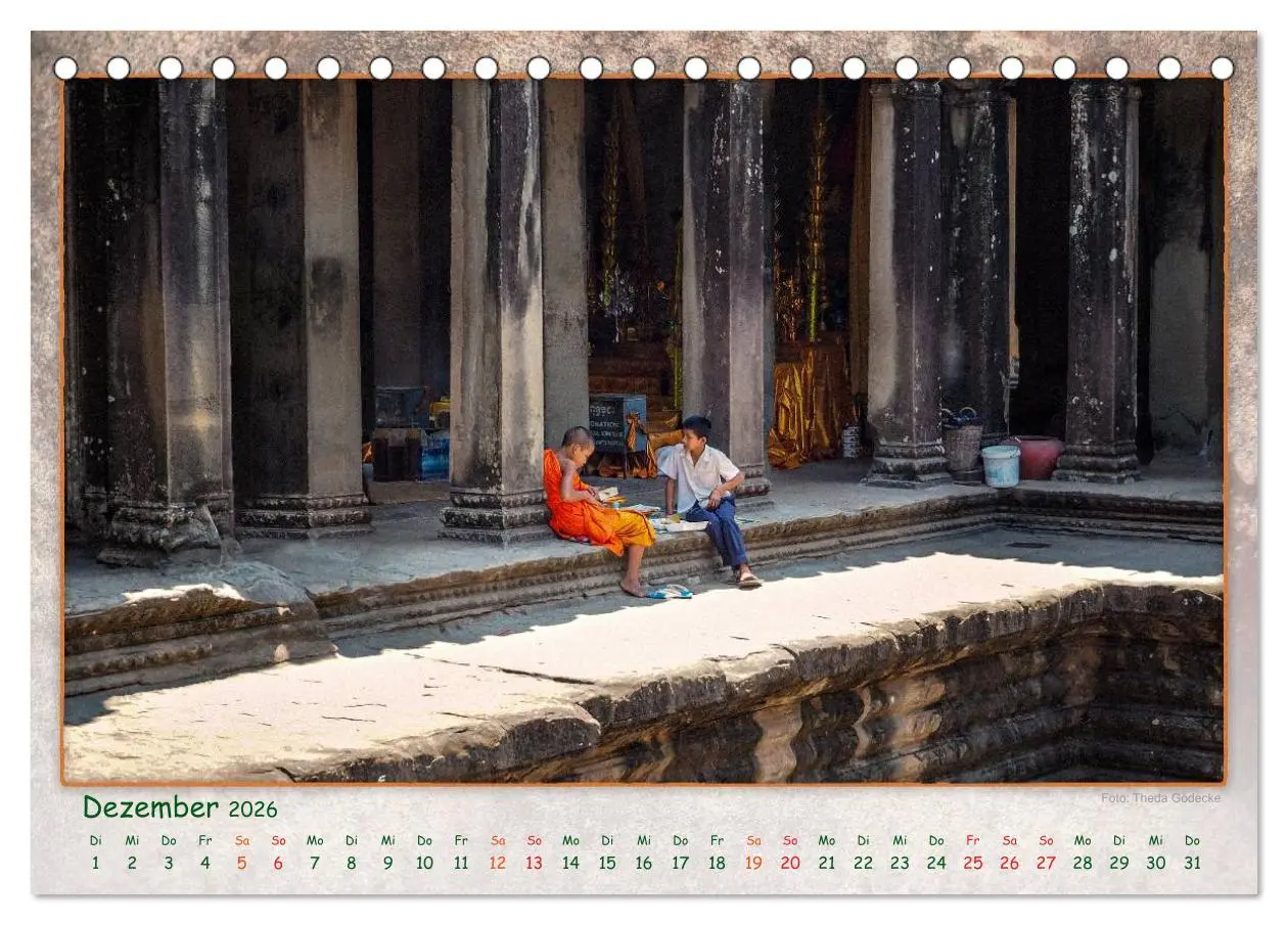 Bild: 9783457950289 | Kambodscha, Angkor Thom, Angkor Wat und Bayon (Tischkalender 2026...