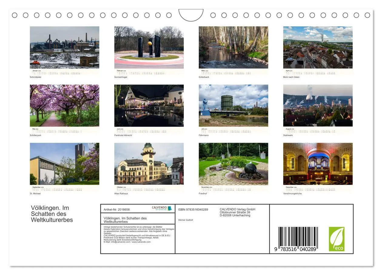 Bild: 9783516040289 | Völklingen. Im Schatten des Weltkulturerbes (Wandkalender 2026 DIN...