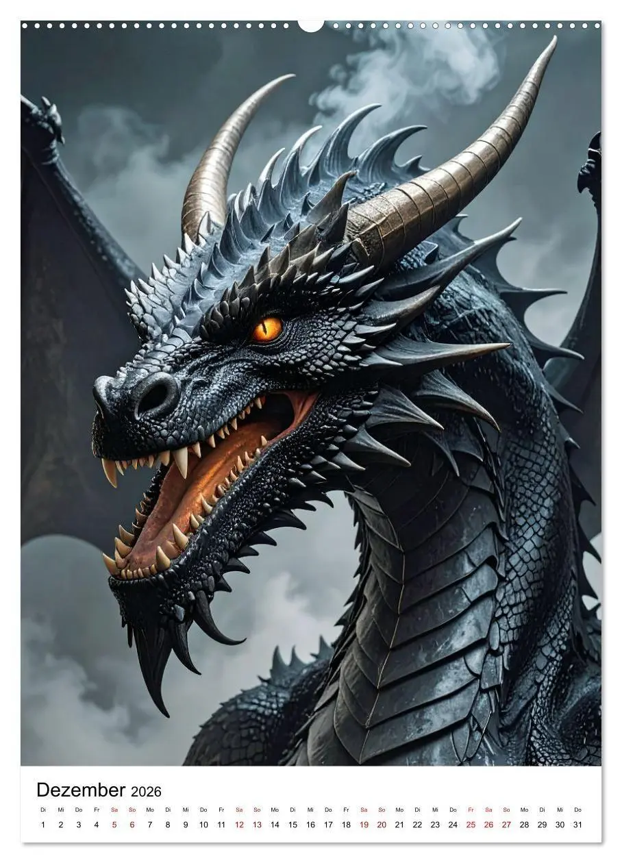 Bild: 9783516660289 | Drachenchroniken - Porträts legendärer Bestien (Wandkalender 2026...