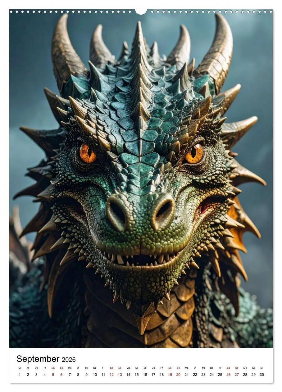 Bild: 9783516660289 | Drachenchroniken - Porträts legendärer Bestien (Wandkalender 2026...