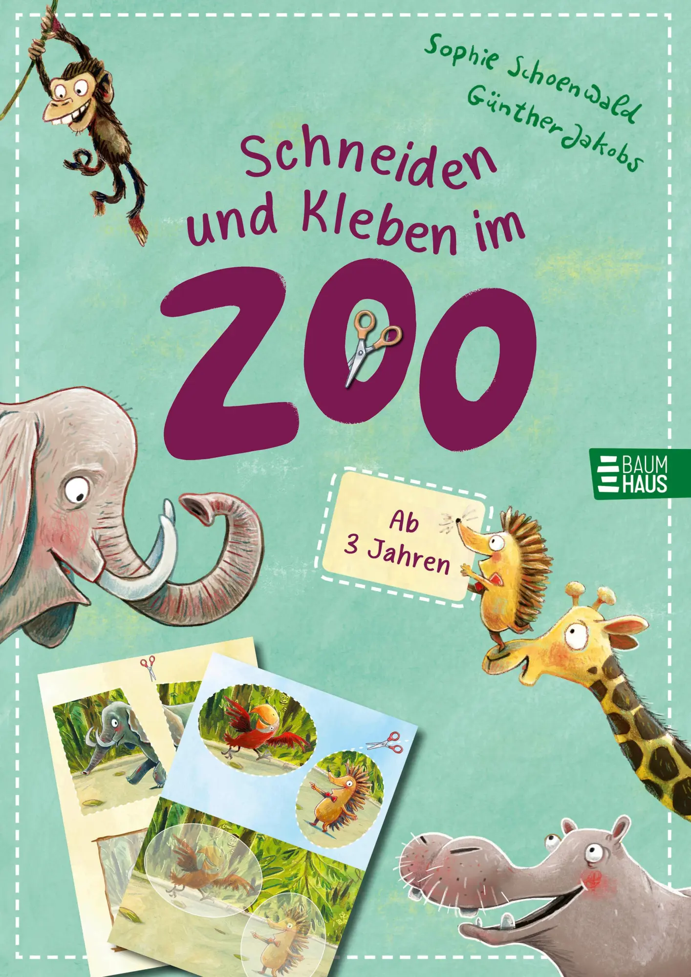 Cover: 9783833910289 | Schneiden und Kleben - im Zoo | Sophie Schoenwald | Taschenbuch | 2025