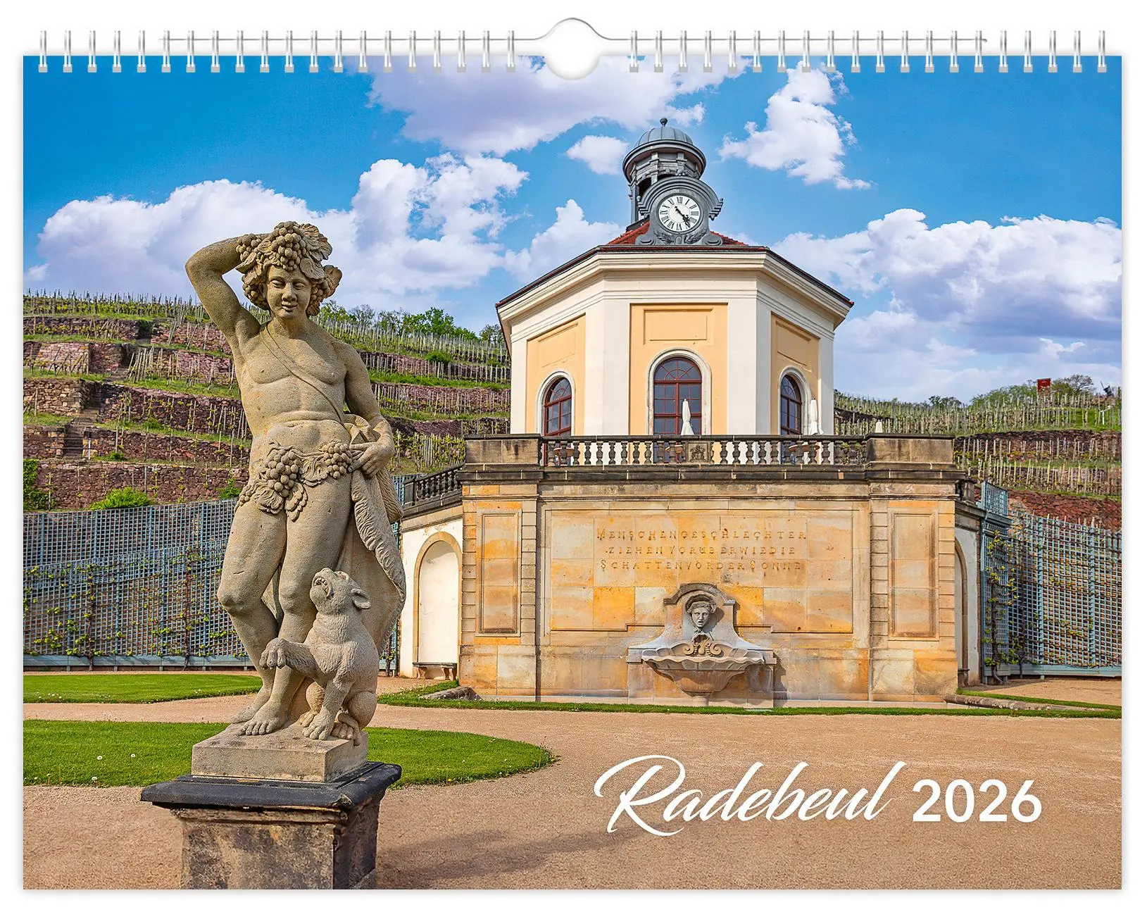 Cover: 9783910680289 | Kalender Radebeul 2026 | 40 x 30 cm schwarzes Kalendarium | Schubert