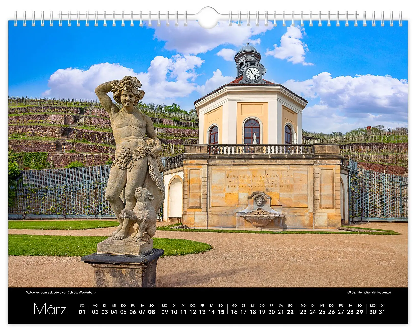 Bild: 9783910680289 | Kalender Radebeul 2026 | 40 x 30 cm schwarzes Kalendarium | Schubert