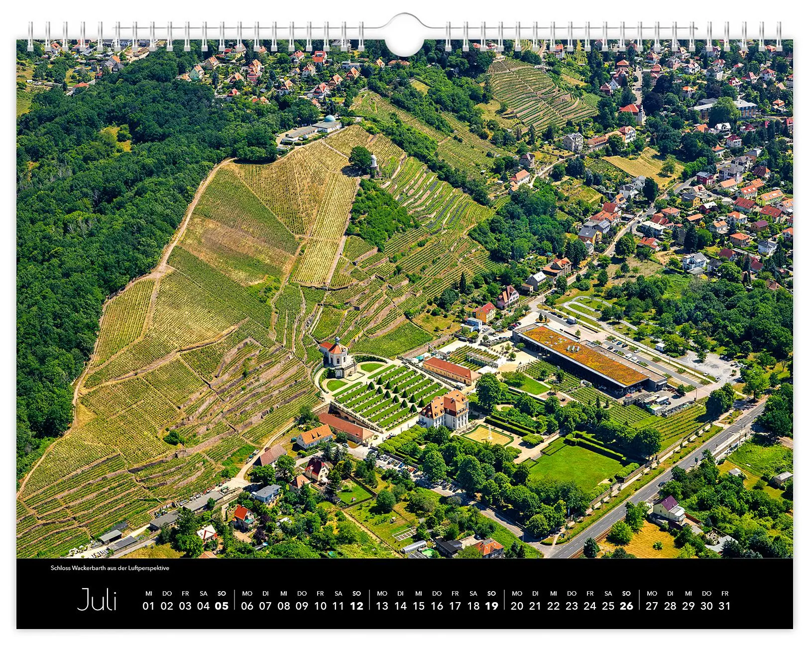 Bild: 9783910680289 | Kalender Radebeul 2026 | 40 x 30 cm schwarzes Kalendarium | Schubert