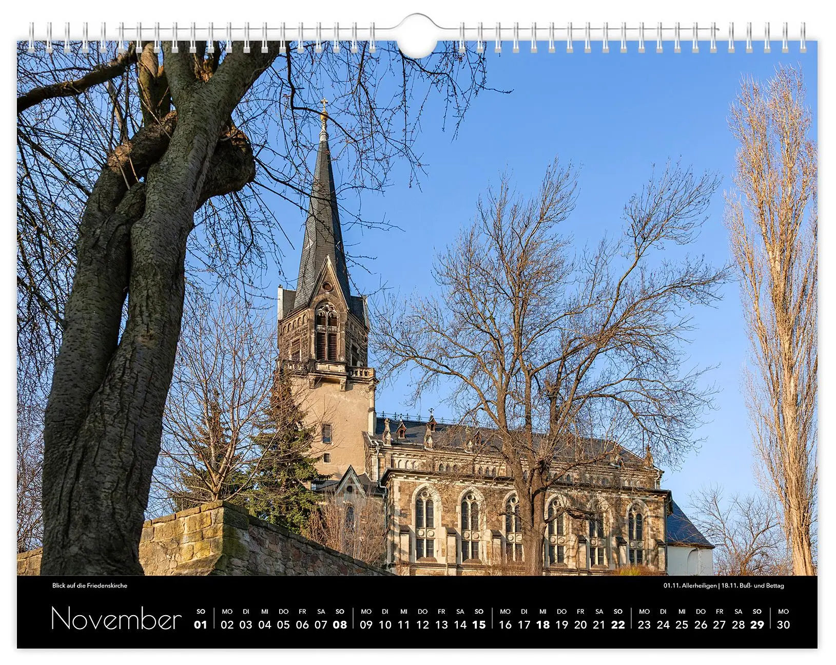 Bild: 9783910680289 | Kalender Radebeul 2026 | 40 x 30 cm schwarzes Kalendarium | Schubert