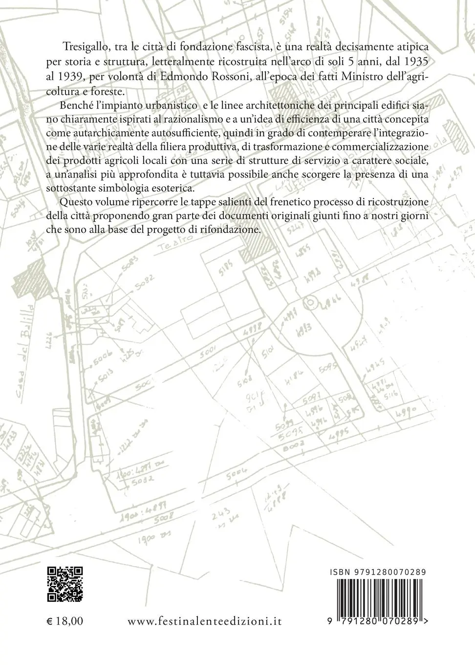 Rückseite: 9791280070289 | Tresigallo una città metafisica, razionalista, futurista? | Buch