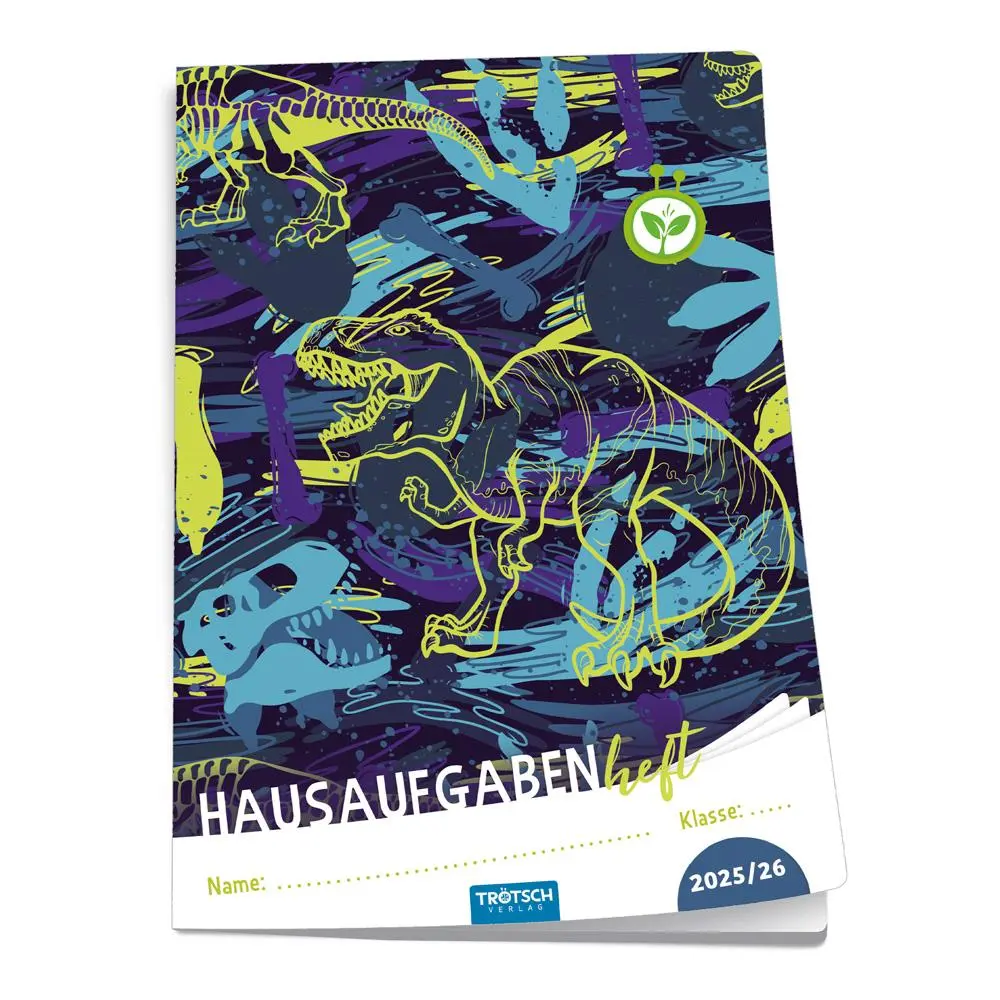 Cover: 4251901510389 | Trötsch Jahresbezogenes Hausaufgabenheft Grundschule T-Rex 25/26