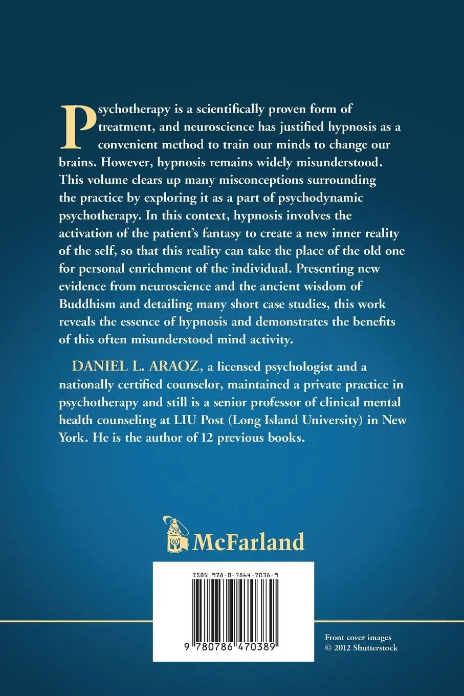 Rückseite: 9780786470389 | Integrating Hypnosis with Psychotherapy | Daniel L. Araoz | Buch