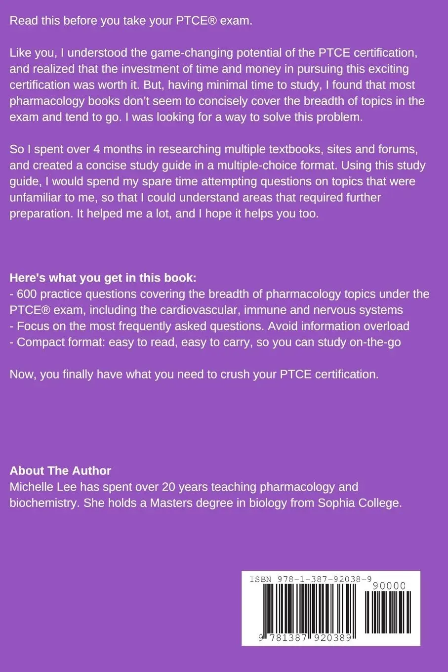 Rückseite: 9781387920389 | RocketPrep PTCE Pharmacology Concepts 600 Practice Questions and...