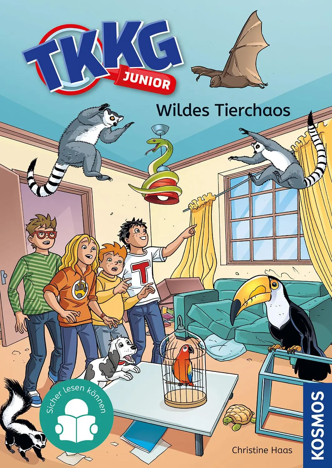 Cover: 9783440180389 | TKKG Junior, 4, Wildes Tierchaos | Christine Haas | Buch | 80 S.