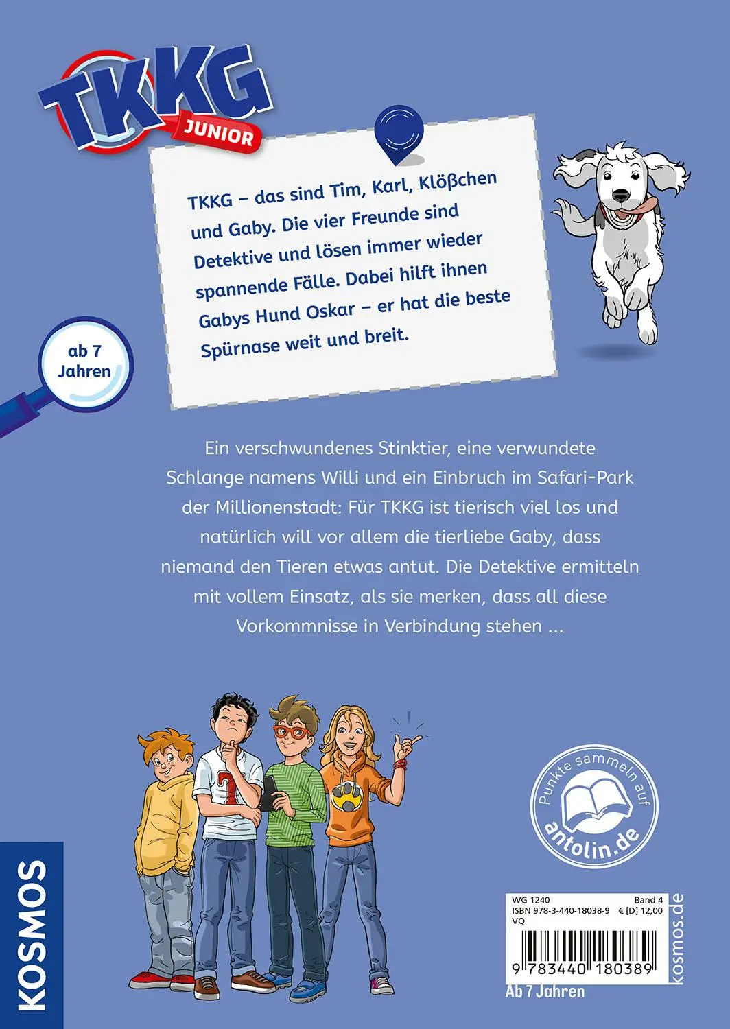 Bild: 9783440180389 | TKKG Junior, 4, Wildes Tierchaos | Christine Haas | Buch | 80 S.