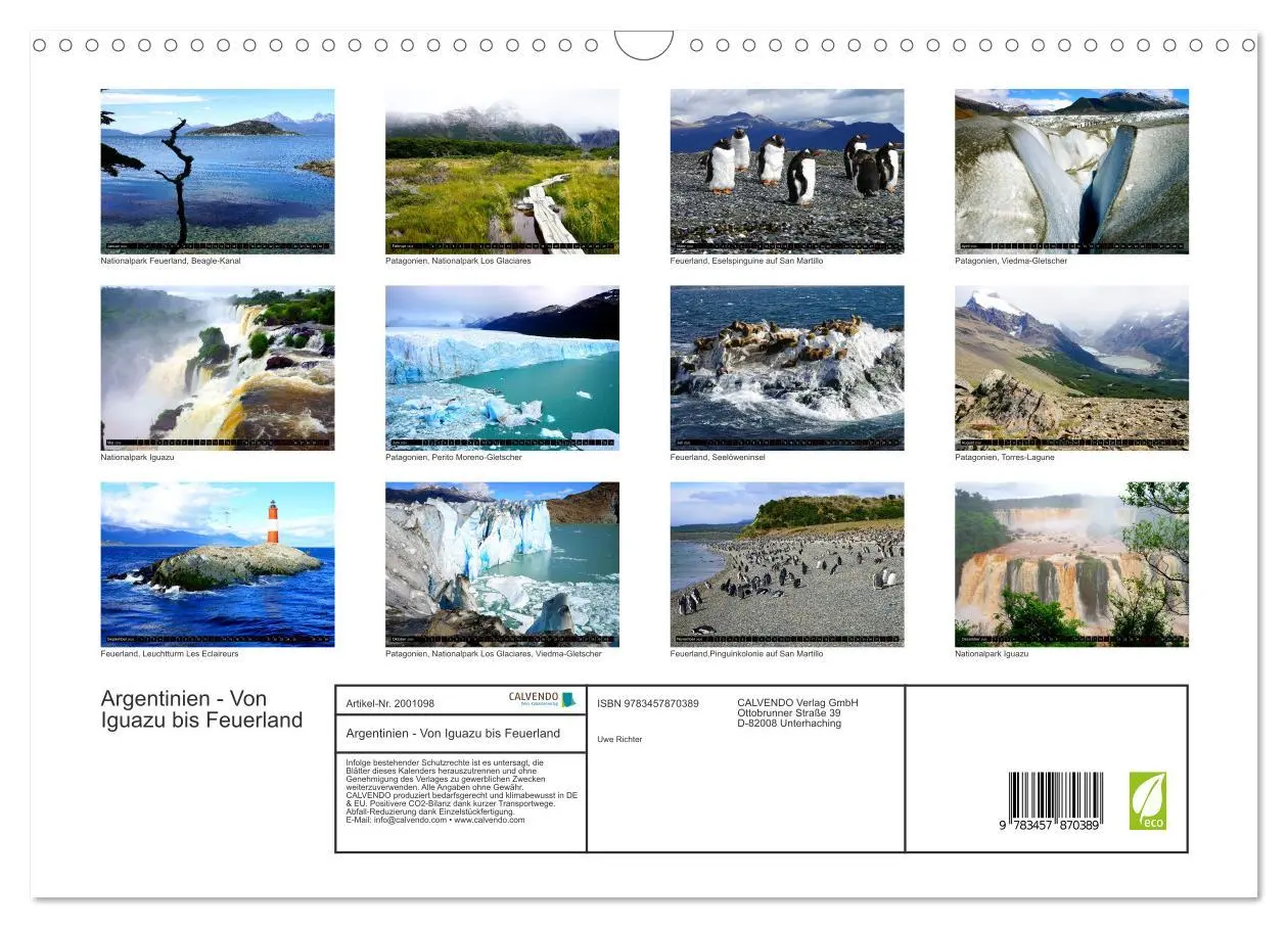 Bild: 9783457870389 | Argentinien - Von Iguazu bis Feuerland (Wandkalender 2026 DIN A3...