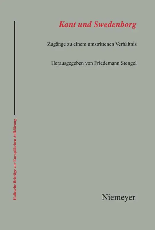 Cover: 9783484810389 | Kant und Swedenborg | Zugänge zu einem umstrittenen Verhältnis | Buch