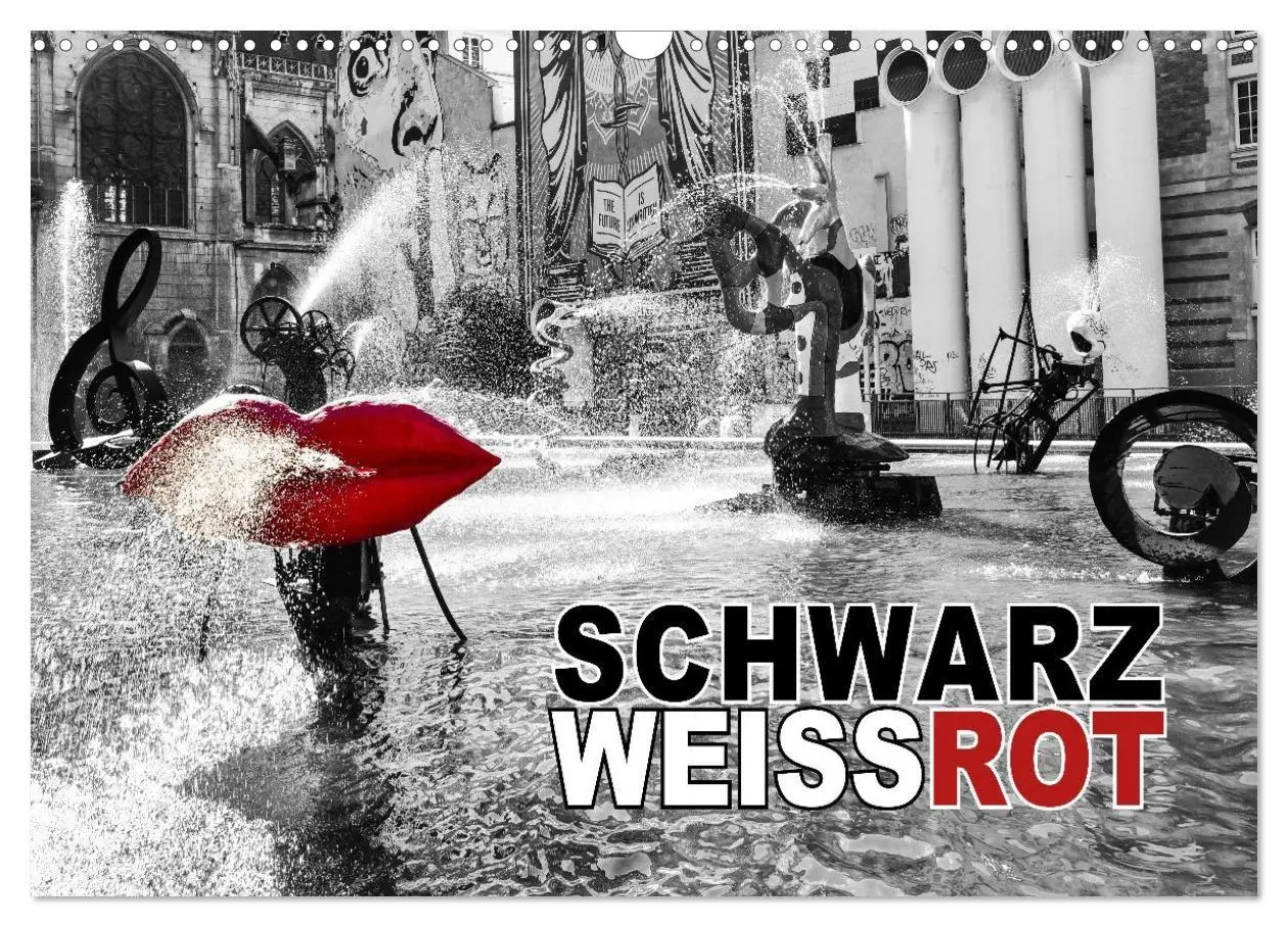 Cover: 9783516100389 | Schwarz - Weiß - Rot (Wandkalender 2026 DIN A3 quer), CALVENDO...