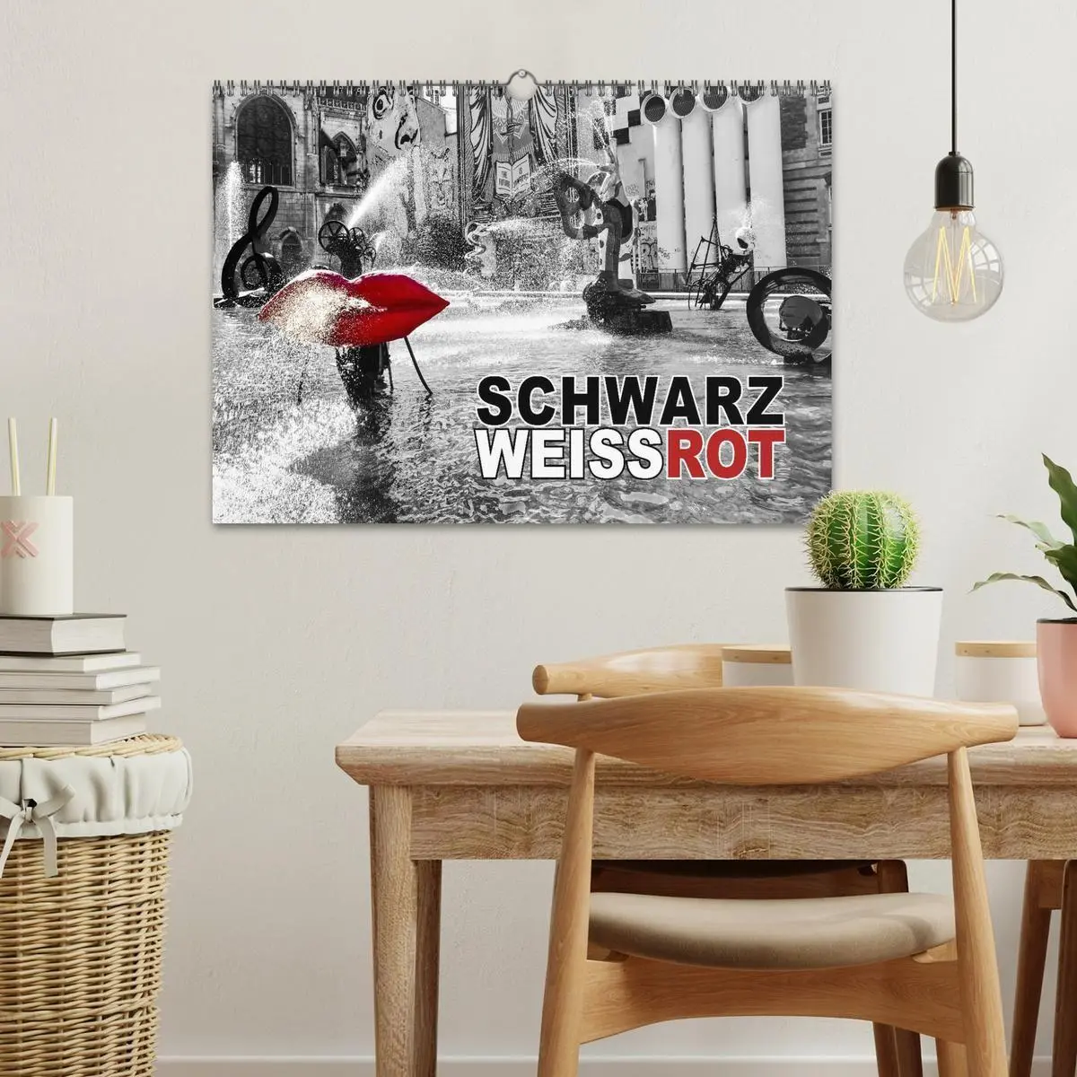 Bild: 9783516100389 | Schwarz - Weiß - Rot (Wandkalender 2026 DIN A3 quer), CALVENDO...