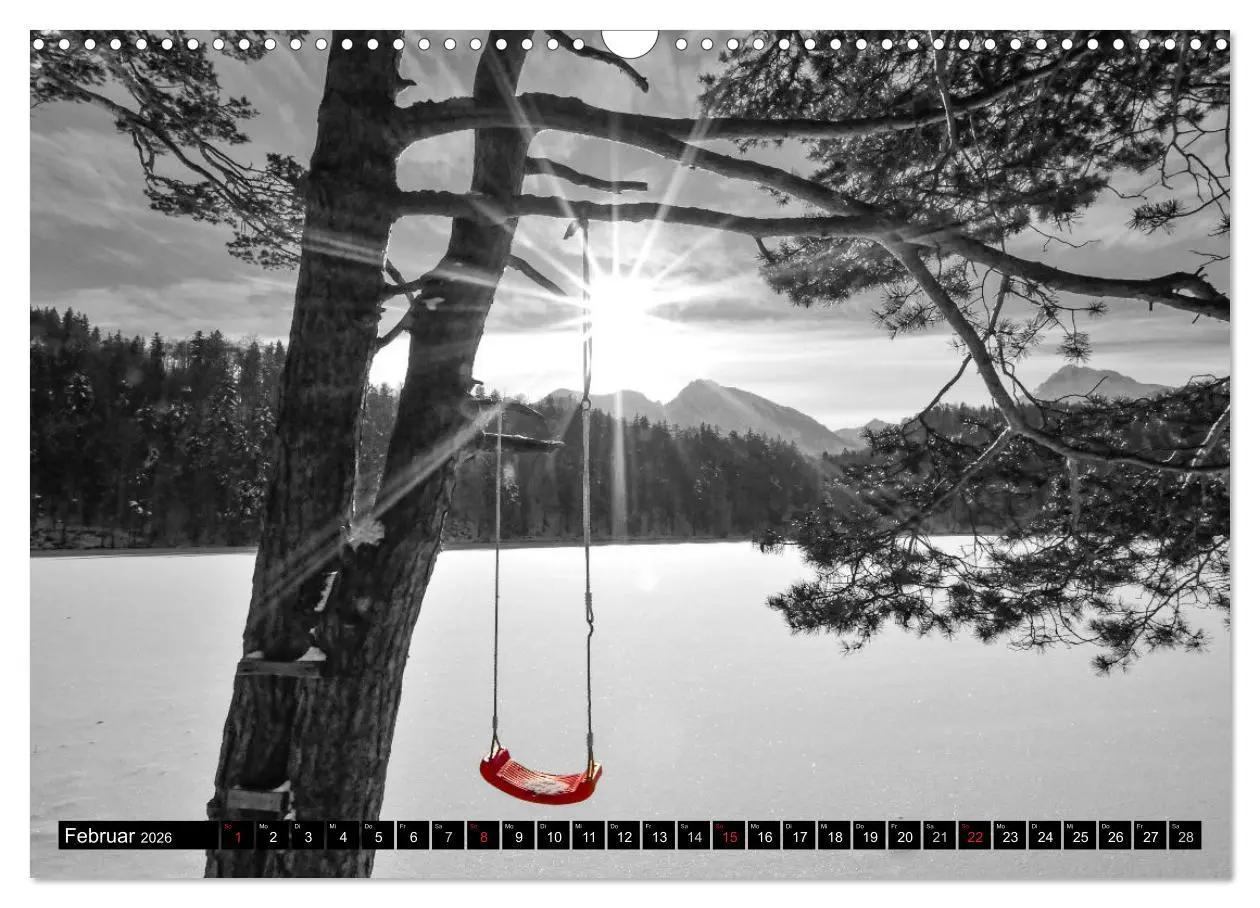 Bild: 9783516100389 | Schwarz - Weiß - Rot (Wandkalender 2026 DIN A3 quer), CALVENDO...