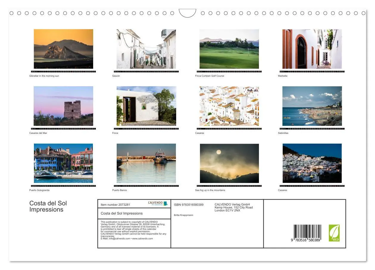 Bild: 9783516580389 | Costa del Sol Impressions (Wall Calendar 2026 DIN A3 landscape),...