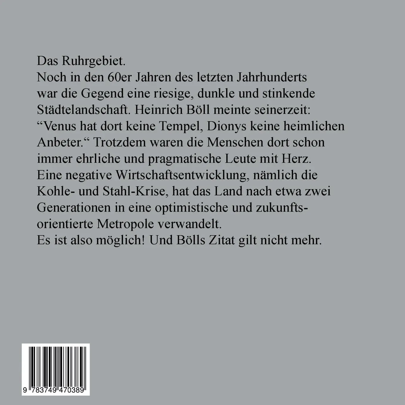 Rückseite: 9783749470389 | Landmarken | Fotoessay aus dem Ruhrgebiet | Jens Mellies | Taschenbuch