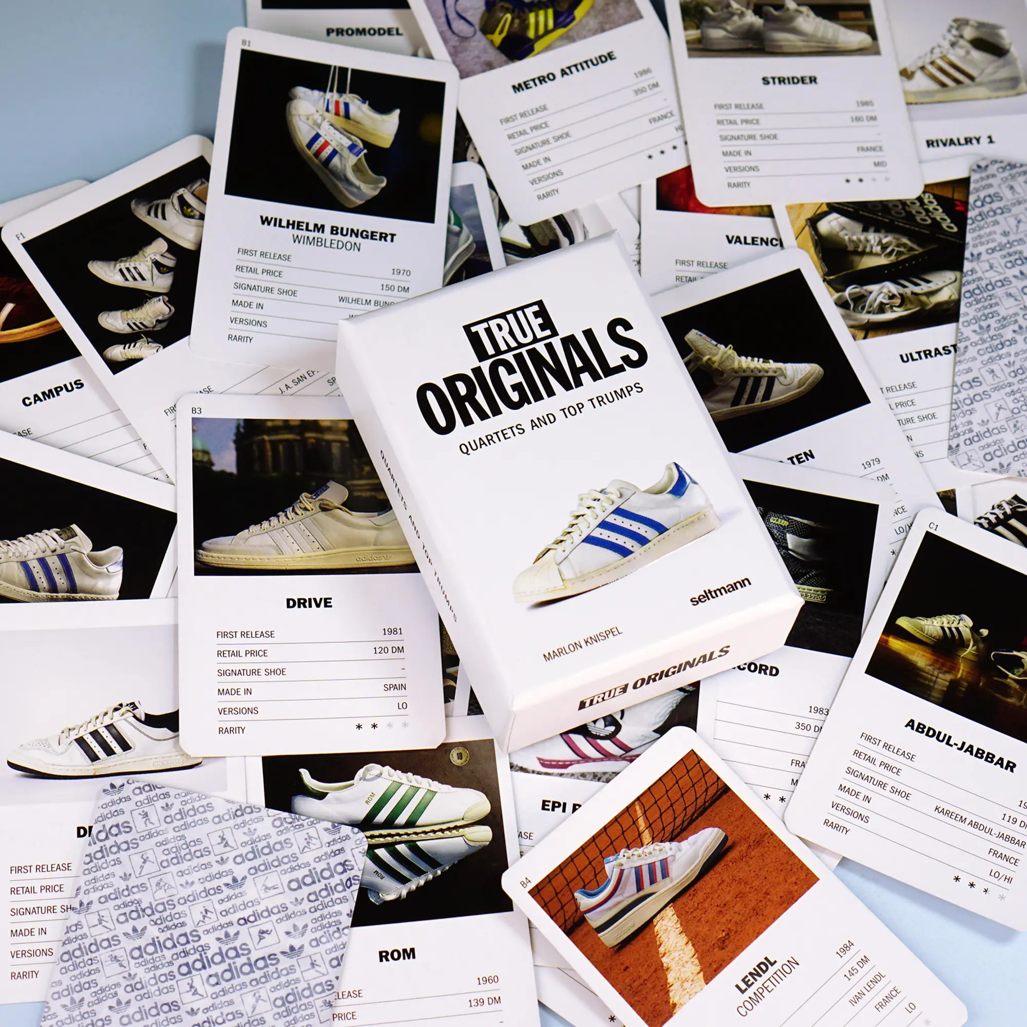 Bild: 9783949070389 | True Originals | Quartets and Top Trumps | Marlon Knispel (u. a.)