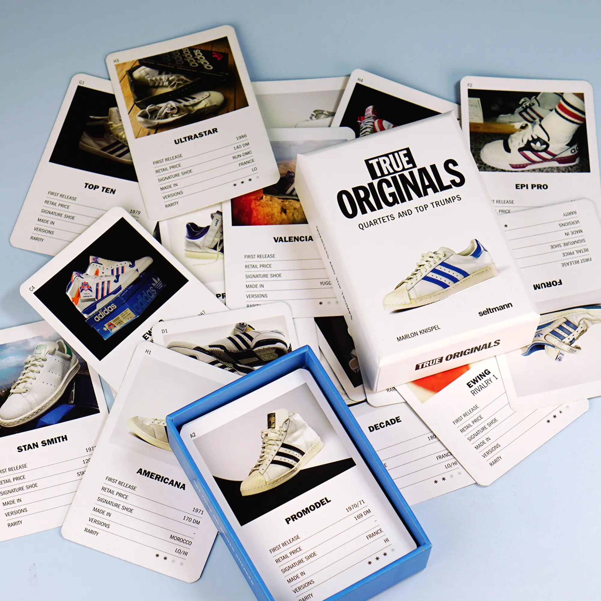 Bild: 9783949070389 | True Originals | Quartets and Top Trumps | Marlon Knispel (u. a.)