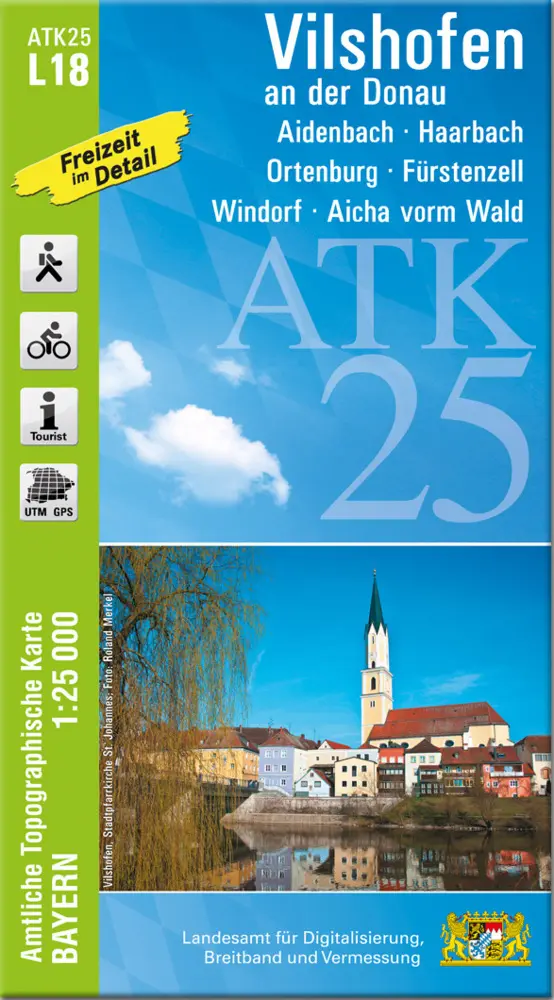 Cover: 9783987760389 | ATK25-L18 Vilshofen an der Donau (Amtliche Topographische Karte...