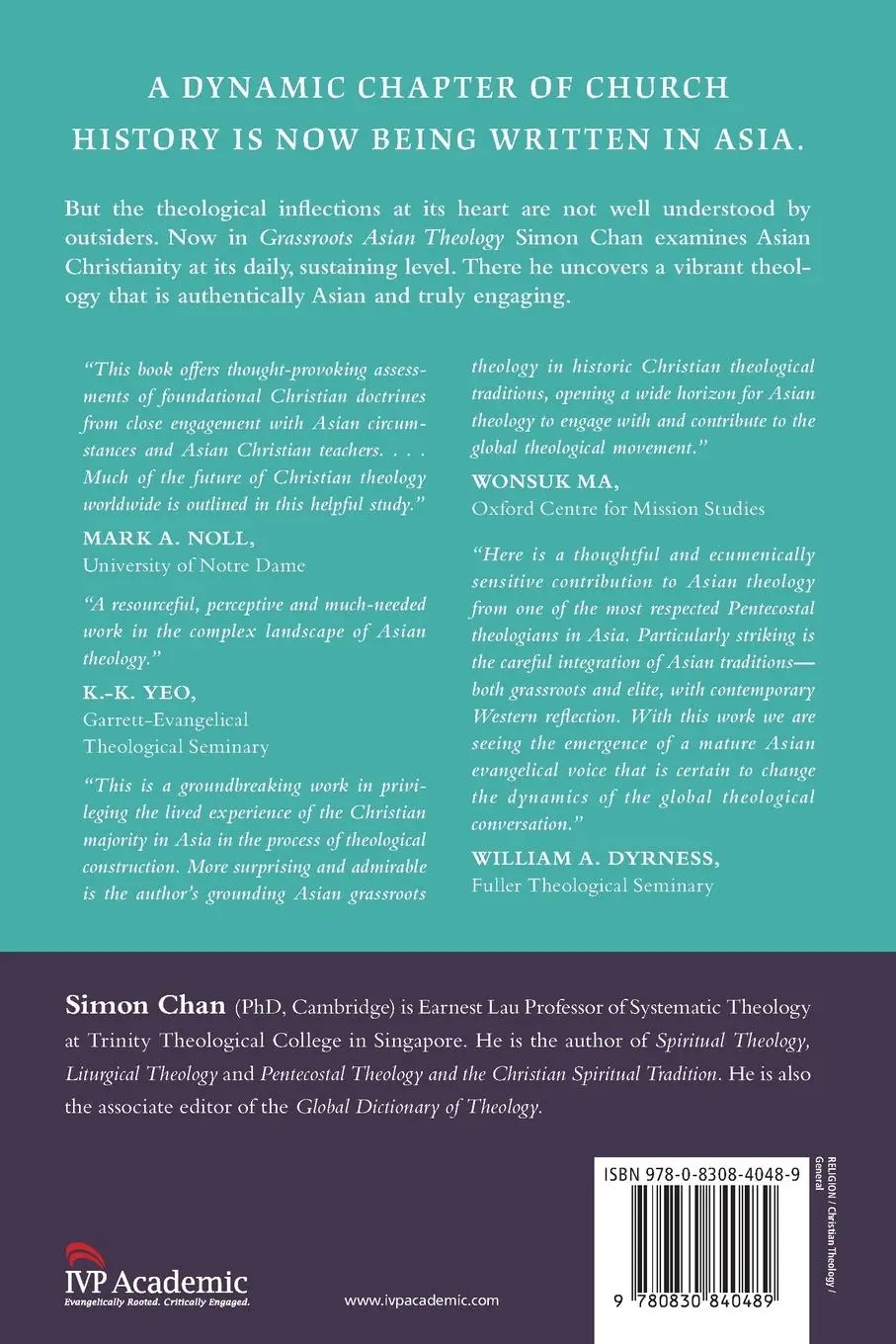 Rückseite: 9780830840489 | Grassroots Asian Theology | Thinking the Faith from the Ground Up