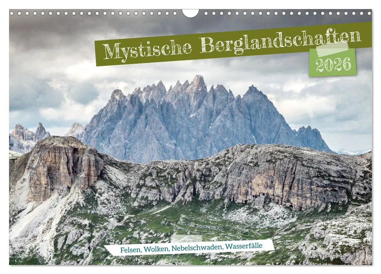 Cover: 9783457550489 | Mystische Berglandschaften (Wandkalender 2026 DIN A3 quer),...