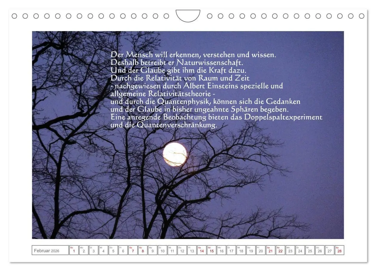 Bild: 9783457790489 | Quantenphysikalischer Nachdenk-Kalender (Wandkalender 2026 DIN A4...