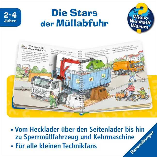 Bild: 9783473600489 | Wieso? Weshalb? Warum? junior, Band 74 - Die Müllfahrzeuge | Erne