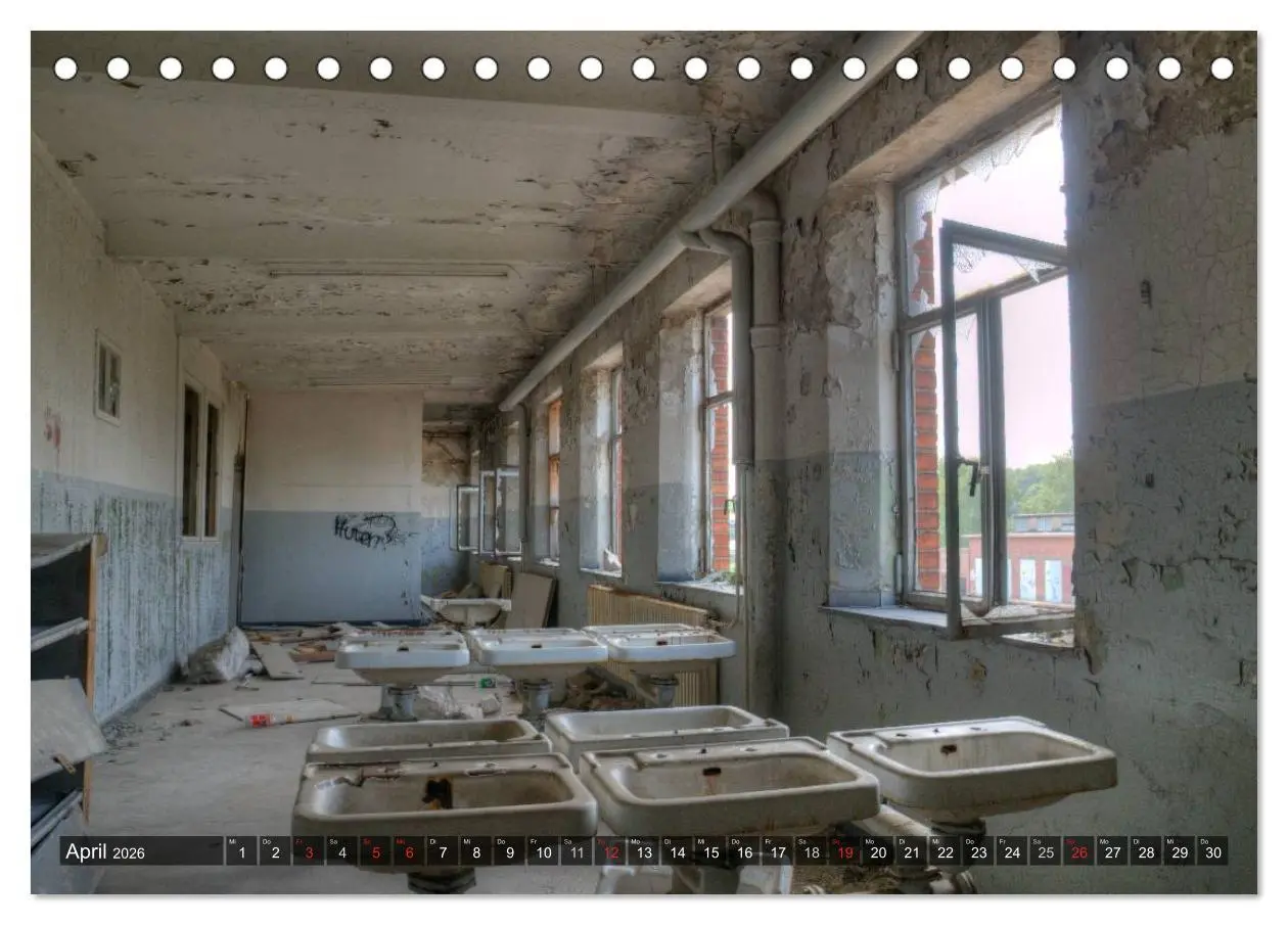 Bild: 9783516190489 | Lost Places in Deutschland 2026 (Tischkalender 2026 DIN A5 quer),...