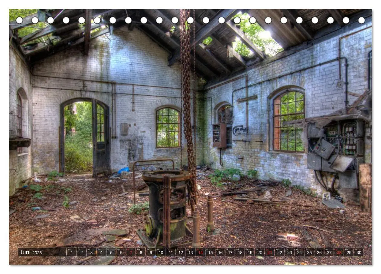Bild: 9783516190489 | Lost Places in Deutschland 2026 (Tischkalender 2026 DIN A5 quer),...