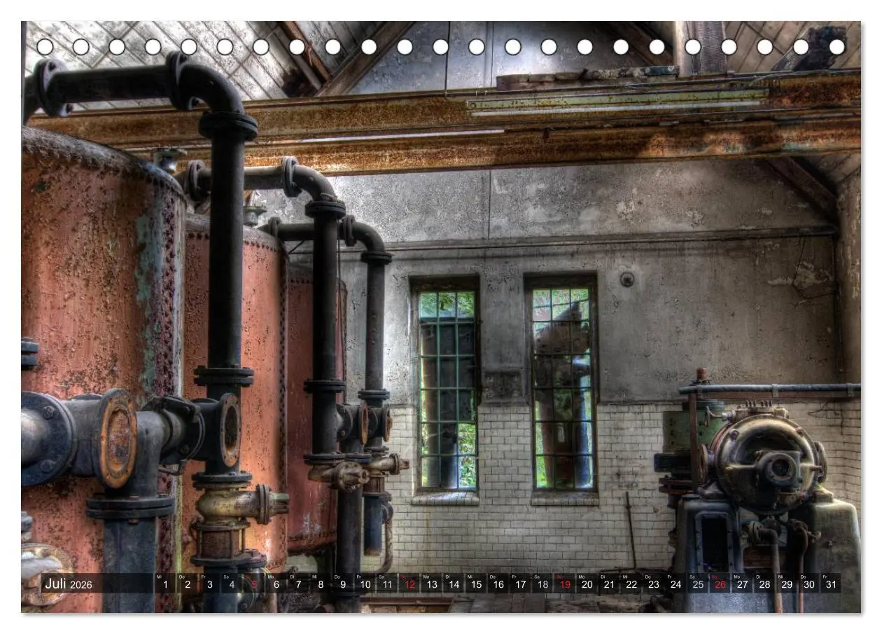 Bild: 9783516190489 | Lost Places in Deutschland 2026 (Tischkalender 2026 DIN A5 quer),...