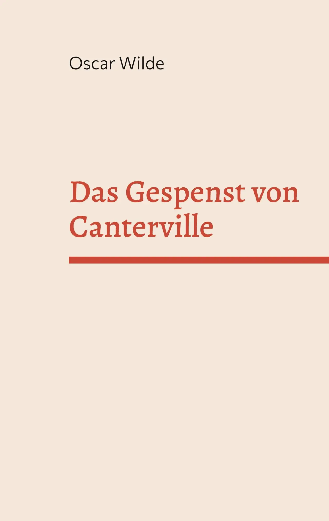 Cover: 9783756220489 | Das Gespenst von Canterville | Oscar Wilde | Taschenbuch | Paperback